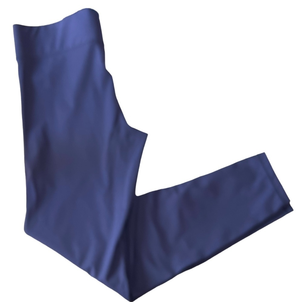All Access Bandier Navy Blue High Rise Mesh Moto 7/8 Tights Leggings Women Large - Picture 8 of 10